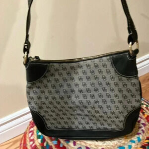 Dooney & Bourke  monogram grey black bag
